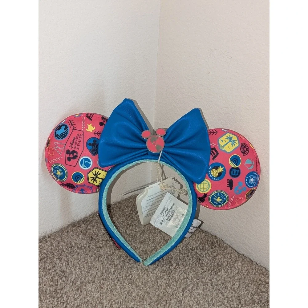 Disney Loungefly Ear Headband Disney World Member‎ Parks Exclusive NWT